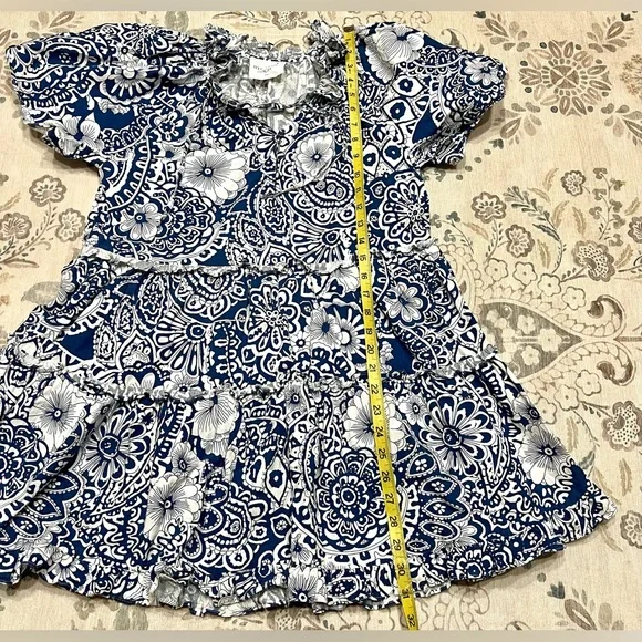 Hyacinth House Blue & White Floral Thea Mini Dress XXS - Picture 6 of 9